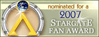 Nominated for 2007 Stargate Fan Awards